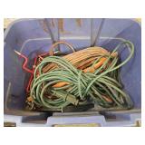 2 Extension Cords & Garage Hook