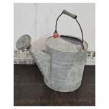 2 Gal Galvanized Water Can w Sprinkler