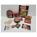 Coca Cola Ornament, Playing Cards, Magnets,+