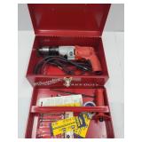 Like New Milwaukee Electric Tool w Case & Bits