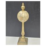 Brass Handcrafted Mosiac Sphere Sculpture 17"h