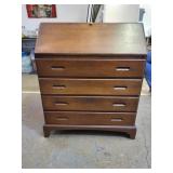 VTG Secretary Desk w 4 Drawers 30" x 16" x 36.5"