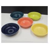 FIESTA  Set of 5 Bowls 6 3/4" w