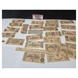 LOT of FACSIMILE Confederate Reprint Money