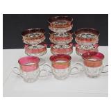 VTG Indiana Glass Thumb Print Glassware