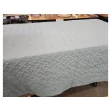 Teal Bedspread 78x86"