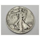 1939 Silver Walking Liberty  Half Dollar Coin