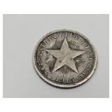 1915 Silver Cuba Dime Coin