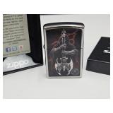 NIB ZIPPO Heavy Metal Salute Lighter