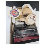 Corvette VHS, Cards, Paulaner Coasters +