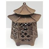 Cast Iron Candle Lantern 9 high