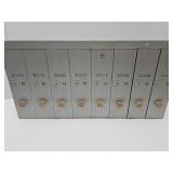 8 Door Aluminum Cabinet No Keys 32 x 16  x4"D