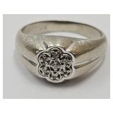 10k Gold  Ring SZ 8 1/4  w CZ  See Weight
