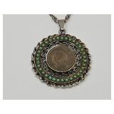 1907 Indian Head Penny Necklace 24" Chain
