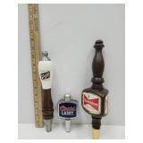 3 Beer Barware Taps- Schlitz, Coors Light,+