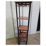 Display Shelf w Wine Rack 12 x11 x59" h See Top