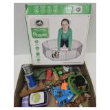 Lot of Toys & Small Pet Cage See Pics