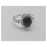 New 925 Silver CZ Stone Ring Sz 9
