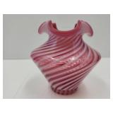 Gorgeous Fenton Cranberry Vase5 1/4" high