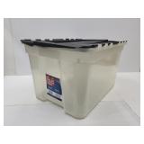 15 Gal Clear Scissor Lid Storage Tote
