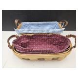 2 Longaberger ? Baskets 15" & 14"