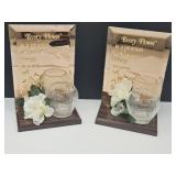 2 Every Flower Votive Candle Holders