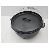 New Red Stone Cast Iron 6 Qt Dutch Oven