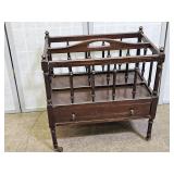 Antique Ferguson Bros. Magazine Rack w Drawer & C