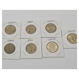 7 Presidential Dollars, See Dates
