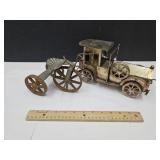 Muscial Metal Car 9.5", Heavy Tricycle 5.5" H