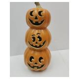 19"H 3 Tier Blow Mold Halloween Pumpkin
