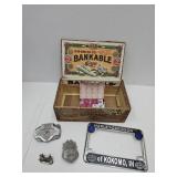 VTG Cigar Box W Harley Davidson Collectables