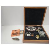 Harley Davidson Collactables & Engraved Wood Box