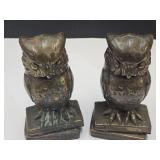 2 Metal Owls 7.5 " H