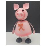 New 8" Metal Pig Garden Bobble Statue