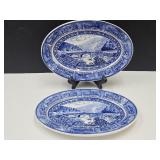 2 Baltimore Ohio Railroad Dining Platters 11 3/4"
