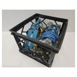 Crate with Car Vacs Royal + Tool Bag +