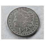 1880 Moran Silver Dollar Coin