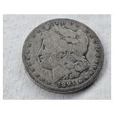 1891 O Morgan Silver Dollar Coin