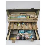 Large Fishing Tackle Box W Tackle