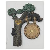 Bear In A Tree Clock