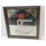 Vintage Miller High Life Mirror Sign 18.5x18.5"