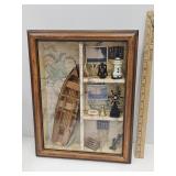 Framed Vintage Lake House Display Decor