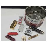Blue & White Tape, Pocket Knives, Kamp King  +