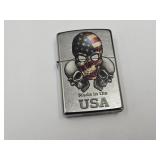 ZIPPO Lighter USA Skulls Never Used