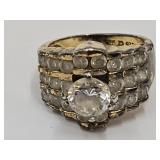 925 & Gold Tone Ring SZ 5 See Pictures