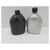 2 US Military Canteens 1942 & 1945