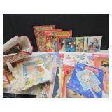 Large Lot Of Books & Paper Dolls