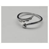 New 925 Silver Adjustable Ring