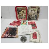 VTG Coca Cola Trays, Price Books, Pewter,+